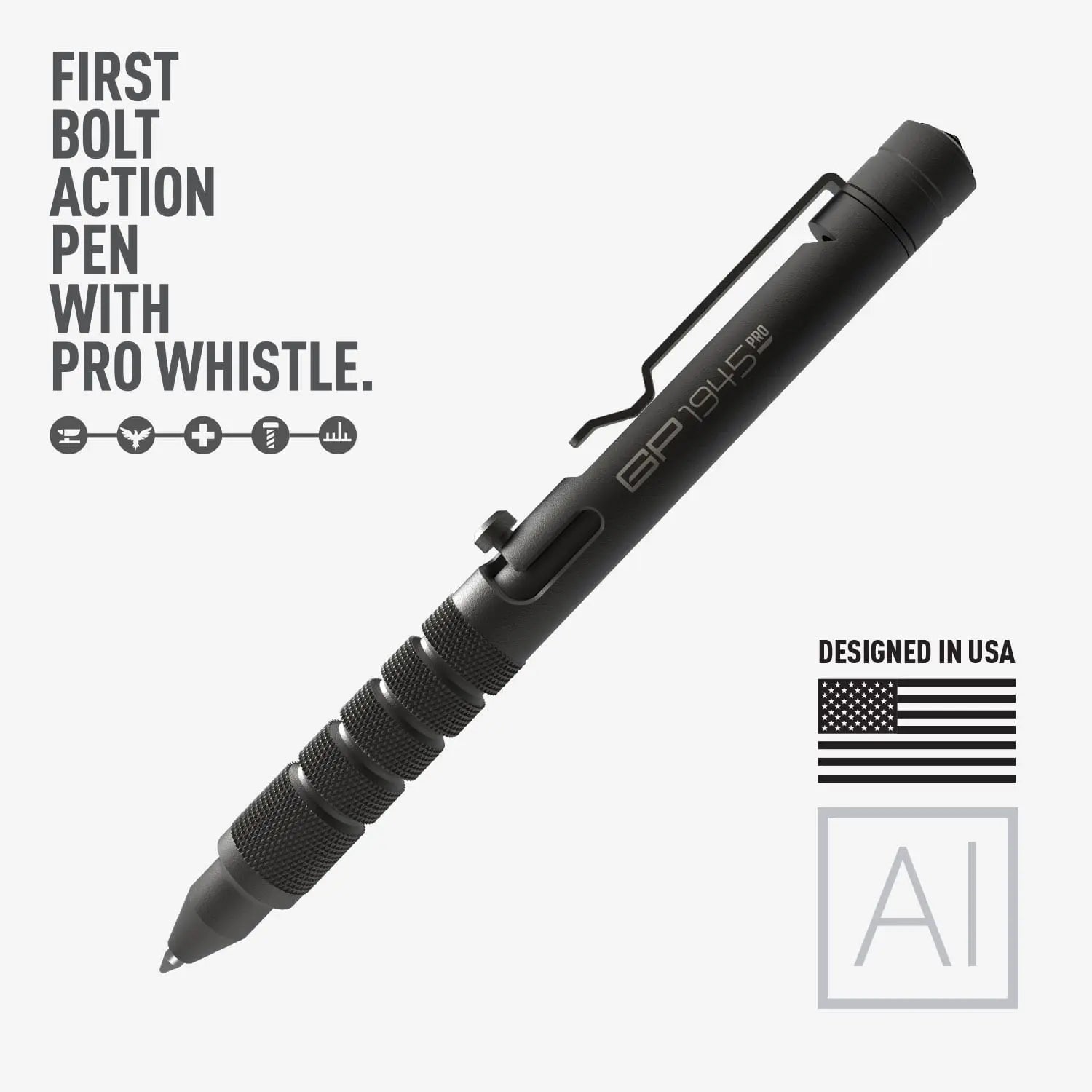 GP 1945 Titanium Bolt-Action EDC Pen