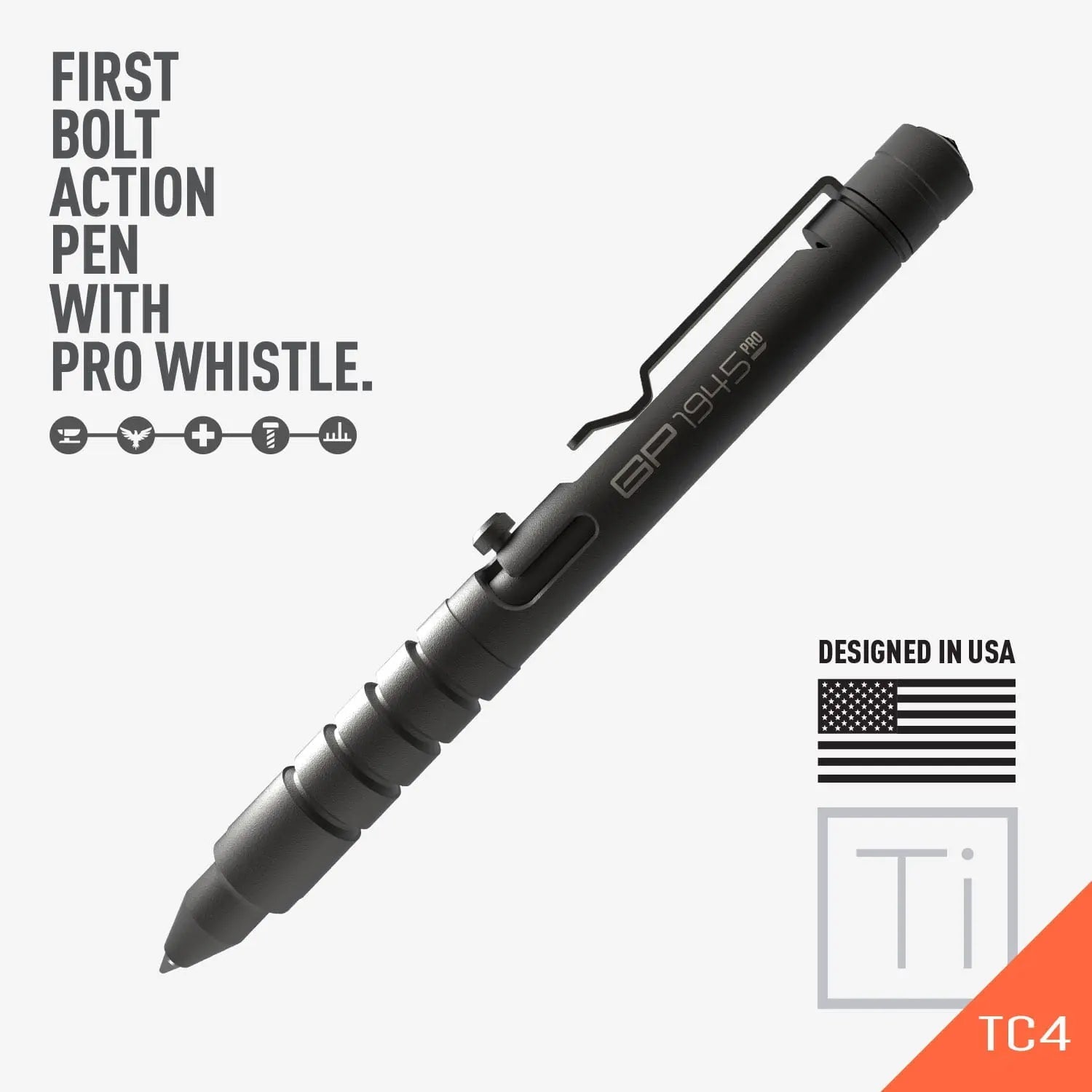 GP 1945 Titanium Bolt-Action EDC Pen