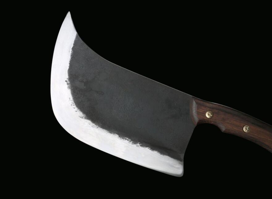 Hand-Forged Carbon Steel Kitchen Cleaver