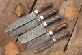 Handmade Damascus Steel Knife Set (8–13 Inch)