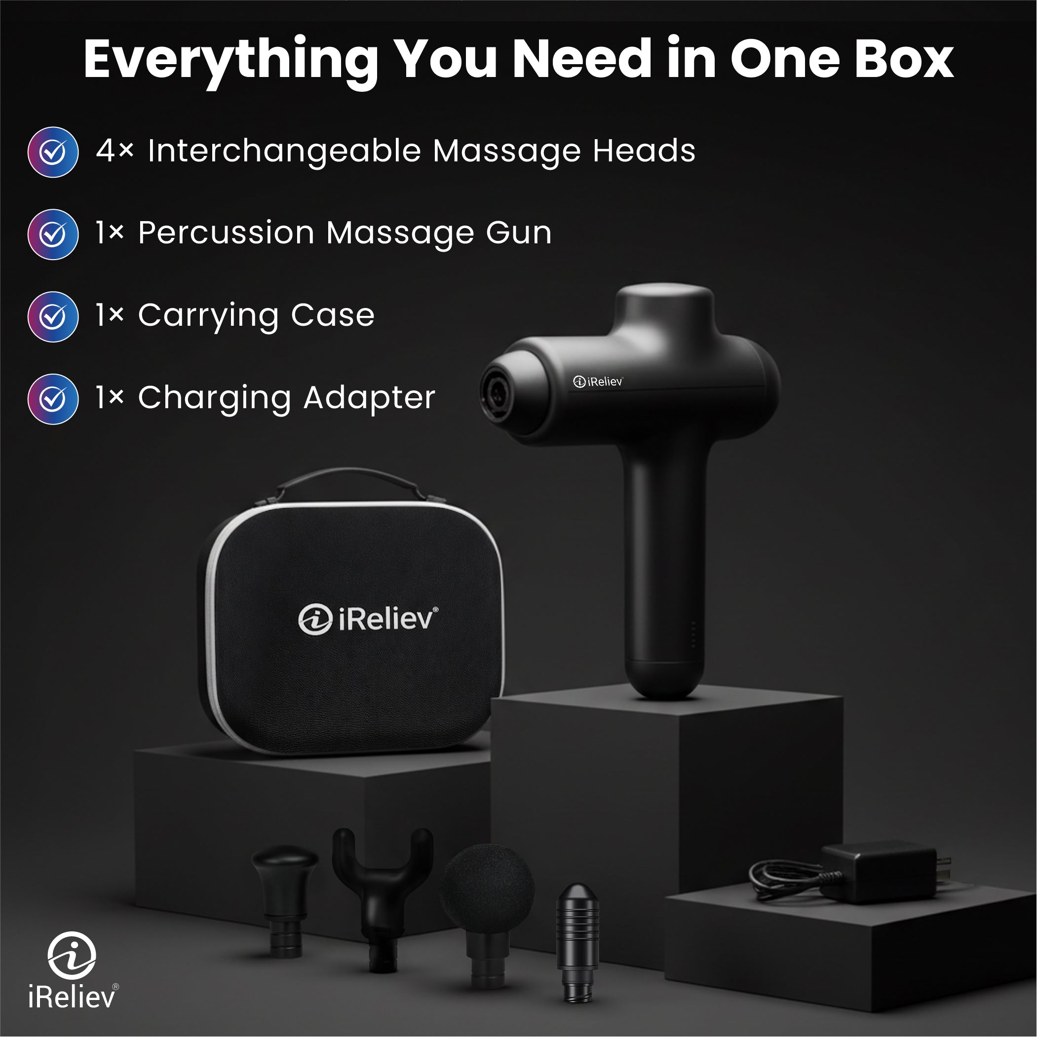 iReliev Percussion Massage Gun