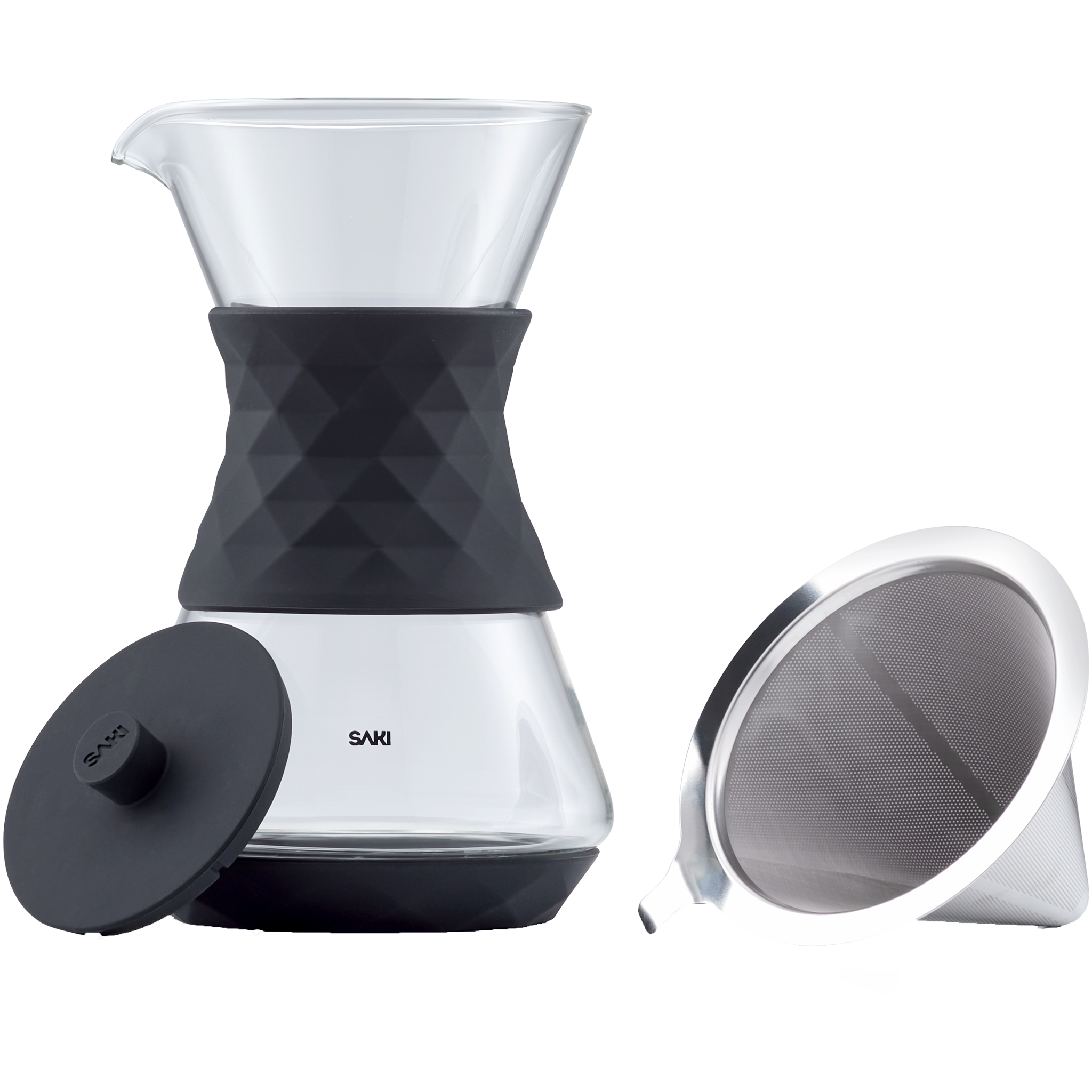SAKI Pour-Over Glass Coffee Maker