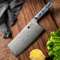 7.3-Inch Damascus Slicing Knife with Abalone Handle