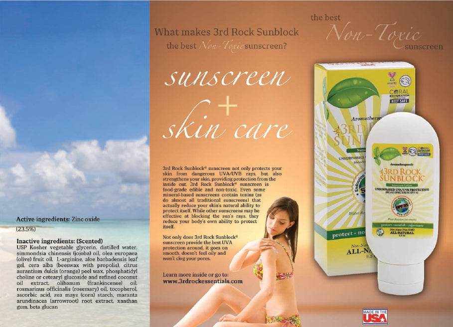 3rd Rock Unscented Zinc SPF 35 Sunscreen Lotion