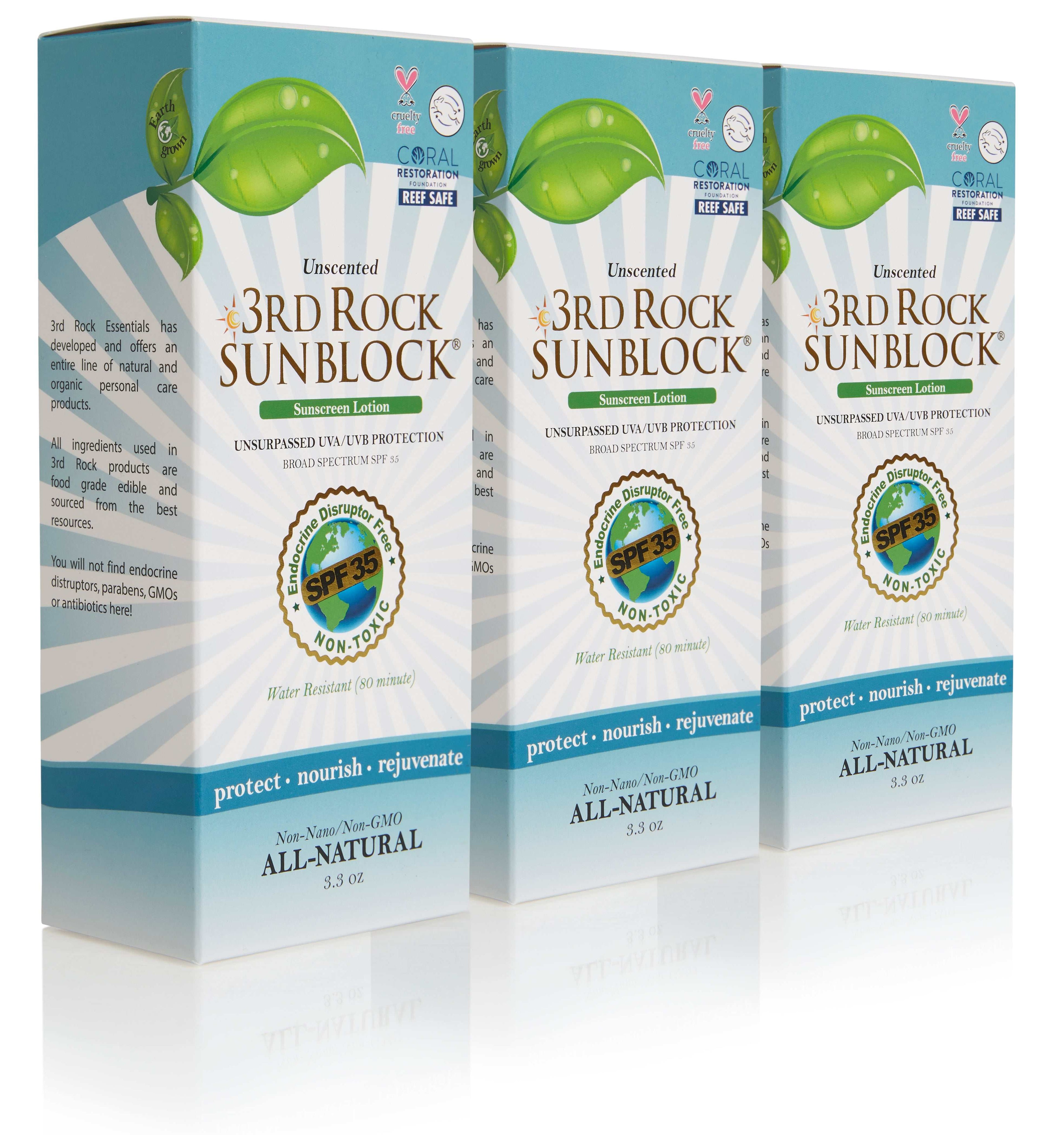 3rd Rock Unscented Zinc SPF 35 Sunscreen Lotion