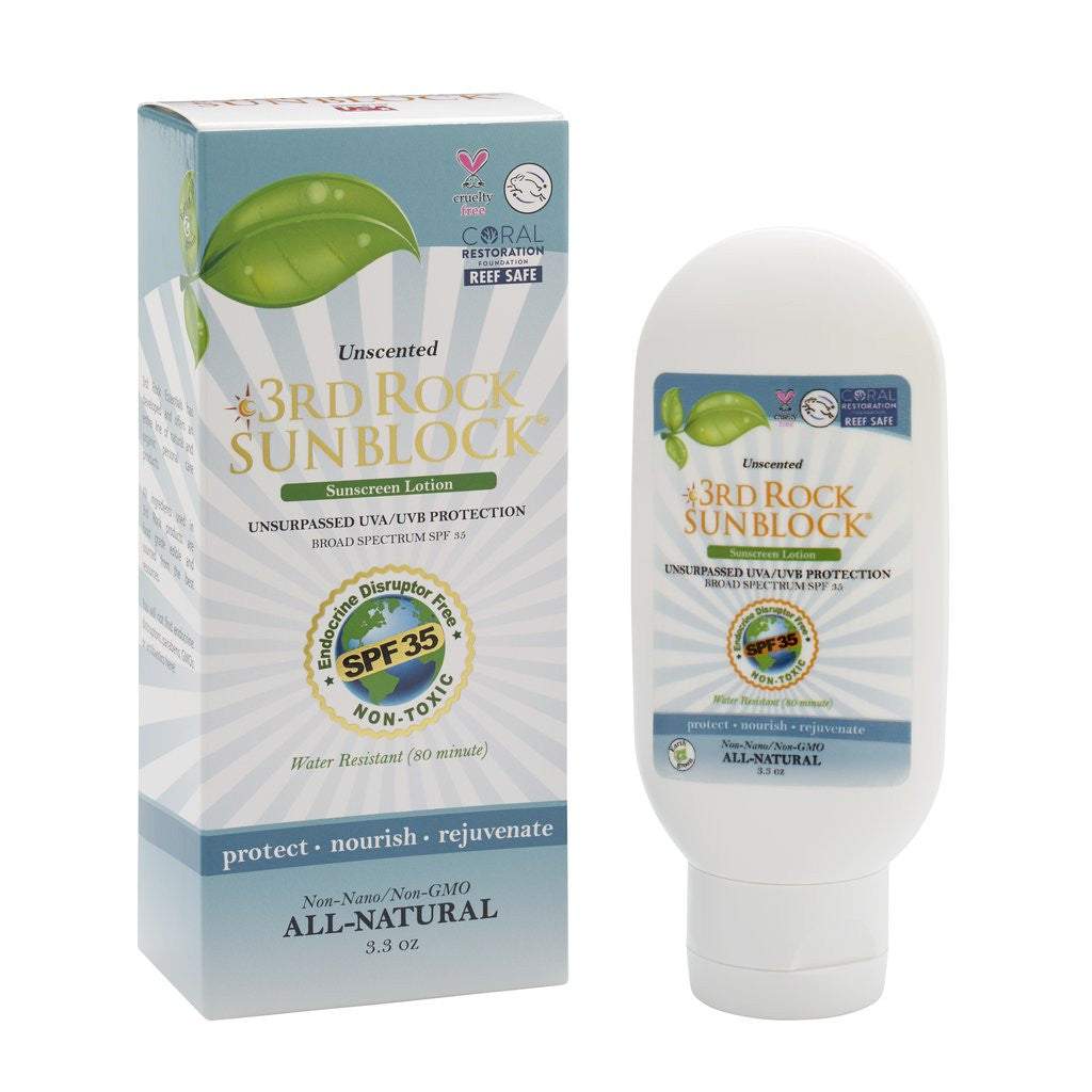 3rd Rock Unscented Zinc SPF 35 Sunscreen Lotion