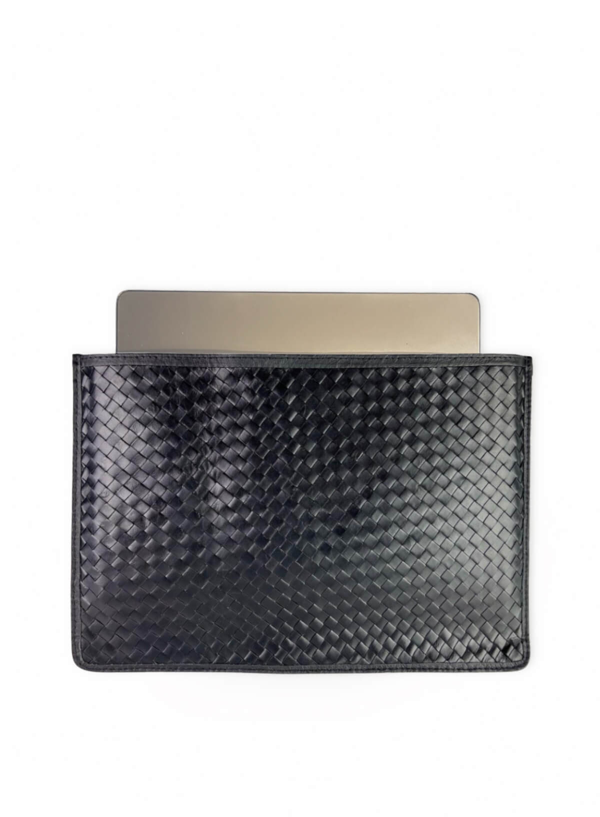 Woven Leather Laptop Sleeve